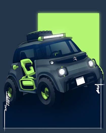 Citroën My Ami Buggy Concept – Illustrated by Sajay Shinu