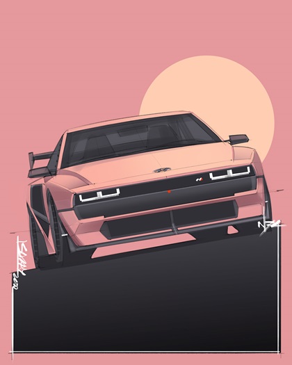Hyundai N-Vision 74 – Illustrated by Sajay Shinu