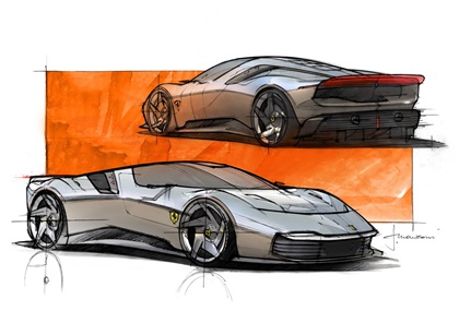 Ferrari KC23 (2023) – Design Sketch by Flavio Manzoni
