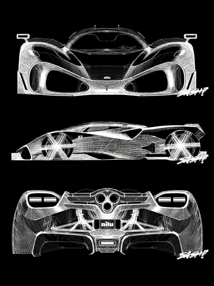 Nilu27 NILU Hypercar (2024) – Design Sketch