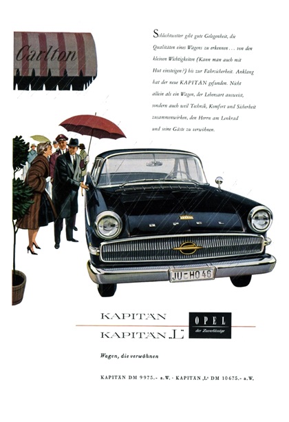 Opel Kapitän Advertising Art (1959–1960)