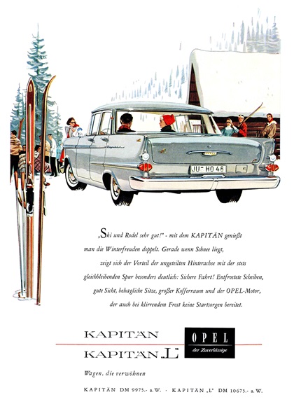 Opel Kapitän Advertising Art (1959–1960)