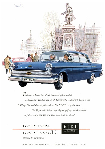 Opel Kapitan Advertising Art (1959–1960)
