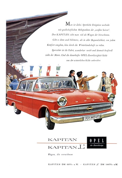 Opel Kapitan Advertising Art (1959–1960)