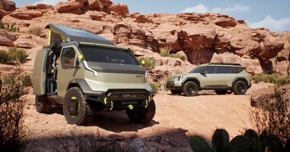 Kia EV9 ADVNTR EV SUV and PV5 WKNDR EV VAN (2024)