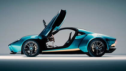 Art Machines by Anthony Jannarelly Ælla-60 (2025): Retro sports car based on the Ferrari 360