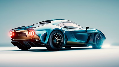 Art Machines by Anthony Jannarelly Ælla-60 (2025): Retro sports car based on the Ferrari 360