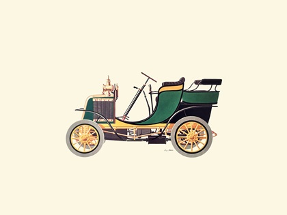 1903 Ceirano Tonneau – Illustrated by Fabio Luigi Rapi