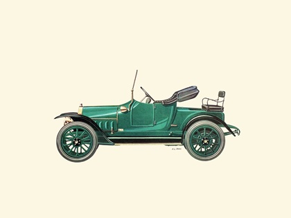 1913 Fiat Tipo Zero Spider (Pinin Farina) – Illustrated by Fabio Luigi Rapi