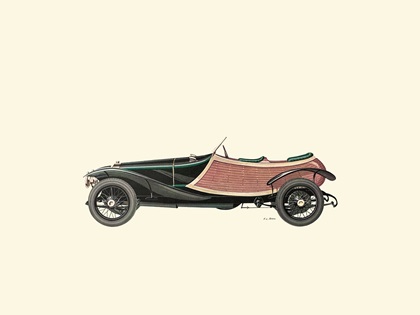 1913 Panhard-Levassor Sport 'Skiff' Body (Labourdette) – Illustrated by Fabio Luigi Rapi