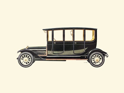1915 White 60 HP Sedan – Illustrated by Fabio Luigi Rapi