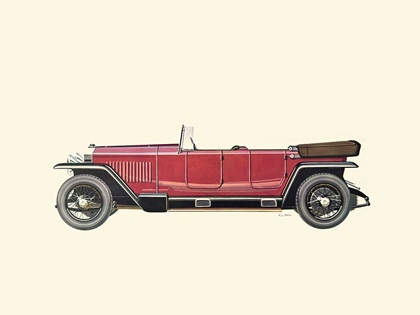 1922 Fiat 501 Torpedo Sportiva 7 posti – Illustrated by Fabio Luigi Rapi