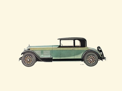 1928 Stutz 8 Club Coupé – Illustrated by Fabio Luigi Rapi