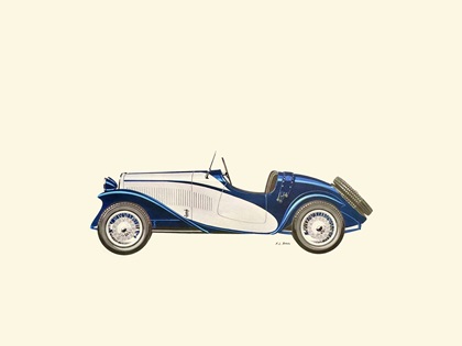 1931 Fiat 514 Mille Miglia – Illustrated by Fabio Luigi Rapi