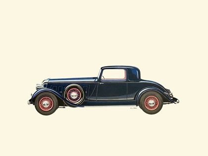 1932 Chrysler Imperial Coupé (Le Baron) – Illustrated by Fabio Luigi Rapi