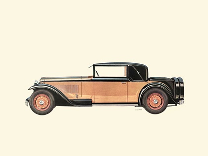 1933 Lancia Dilambda Faux Cabriolet (Pinin Farina) – Illustrated by Fabio Luigi Rapi