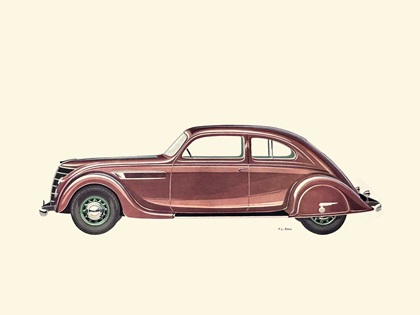1935 Chrysler Airflow Sedan – Illustrated by Fabio Luigi Rapi