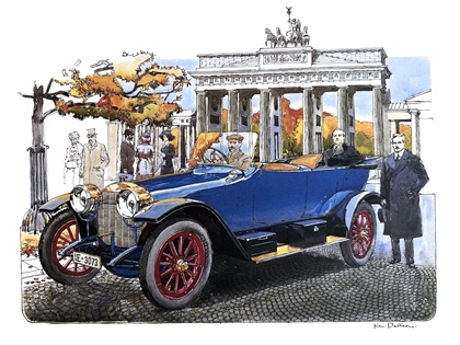 Mercedes 50-Horsepower Phaeton (1913): Illustrated by Ken Dallison