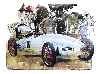Benz "Tropfenwagen" (1923): Illustrated by Ken Dallison
