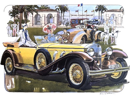 Mercedes-Benz SS (1929): Illustrated by Ken Dallison