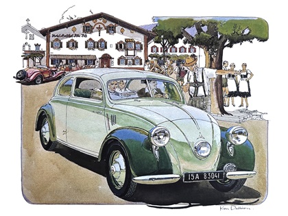 Mercedes-Benz 170H Sedan (1936): Illustrated by Ken Dallison