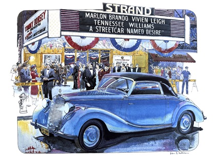 Mercedes-Benz 170S Cabriolet A (1951): Illustrated by Ken Dallison