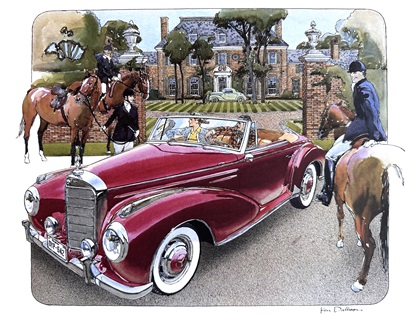 Mercedes-Benz 300Sc Cabriolet – Clark Gable (1955-1958): Illustrated by Ken Dallison