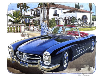 Mercedes-Benz 300SL Roadster (1957-1963): Illustrated by Ken Dallison