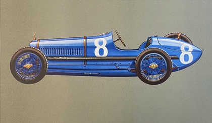 1921 Ballot 3 Litre – Illustrated by Hans A. Muth