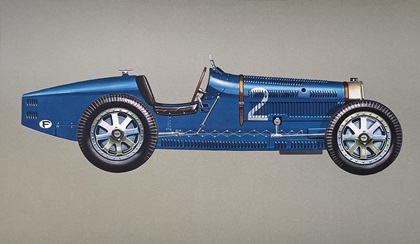 1928 Bugatti 35C – Illustrated by Hans A. Muth