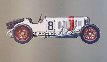 1931 Mercedes-Benz SSKL 7.1 Litre – Illustrated by Hans A. Muth