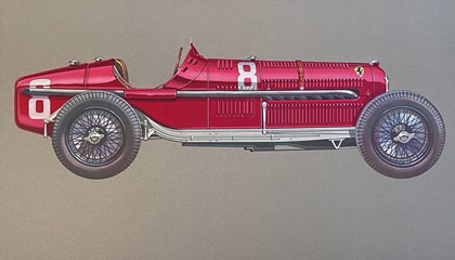 1932 Alfa Romeo P3 – Illustrated by Hans A. Muth