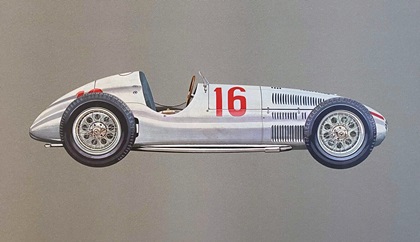 1939 Mercedes-Benz W165 1.5 Litre – Illustrated by Hans A. Muth