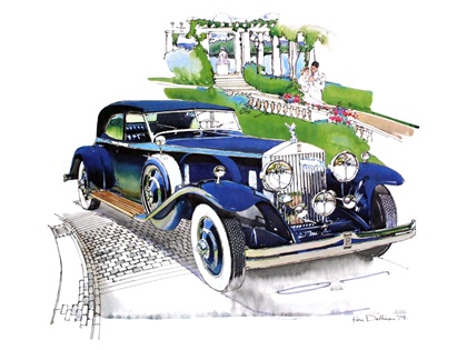 Rolls-Royce Phantom ll Newmarket Sedan: Illustrated by Ken Dallison