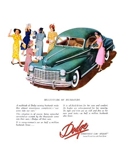 Dodge Club Coupe Ad (June, 1948) – Multitude of Husbands