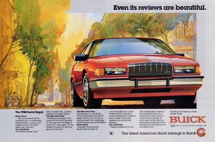 Buick Regal Ad (1988) – Even it's reviews are beautiful.