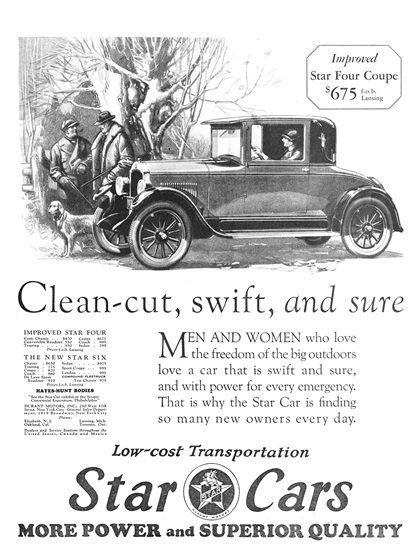 Star Four Coupe Ad (November, 1926)