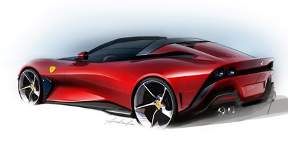 Ferrari SP51 (2022) – Design Sketch