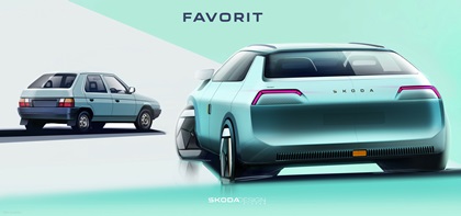 Skoda Favorit by Ljudmil Slavov (2025) – Design Sketch