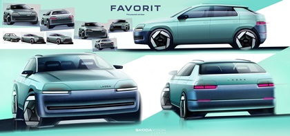 Skoda Favorit by Ljudmil Slavov (2025) – Design Sketch