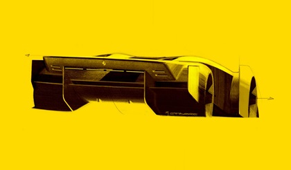 Ferrari F76 Hypercar Concept (2025) – Design Sketch by Marko Ettorre