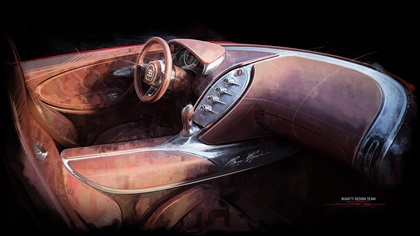 Bugatti Veyron F.K.P. Hommage (2026) – Design Sketch – Interior