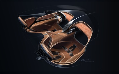 Bugatti Destrier (2026) – Design Sketch – Interior