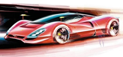 Ferrari P4/5 (Pininfarina), 2006 - Design Sketch