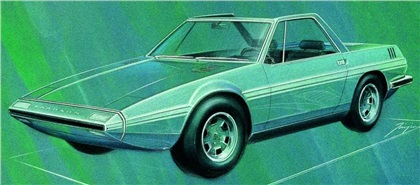 Volkswagen Karmann Cheetah (ItalDesign), 1971 - Design Sketch