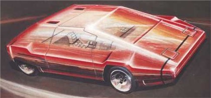 Lancia Sibilo (Bertone), 1978 - Design sketch