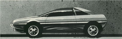 Audi Quartz (Pininfarina), 1981 - Design Sketch
