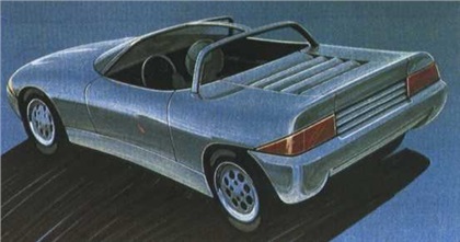 Ford Barchetta (Ghia), 1983 - Design Sketch