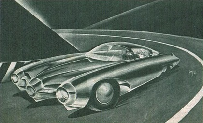 Abarth 1500 Coupe Biposto (Bertone), 1952 - Design Proposal by Franco Scaglione