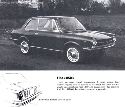 Fiat 850 Berlina (Vignale), 1964